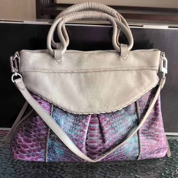 Aimee Kestenberg Beige and Purple Satchel - Picture 3 of 16